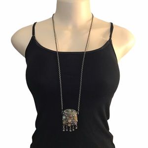 Vintage Antique Silver Long Trinket Box Ne…